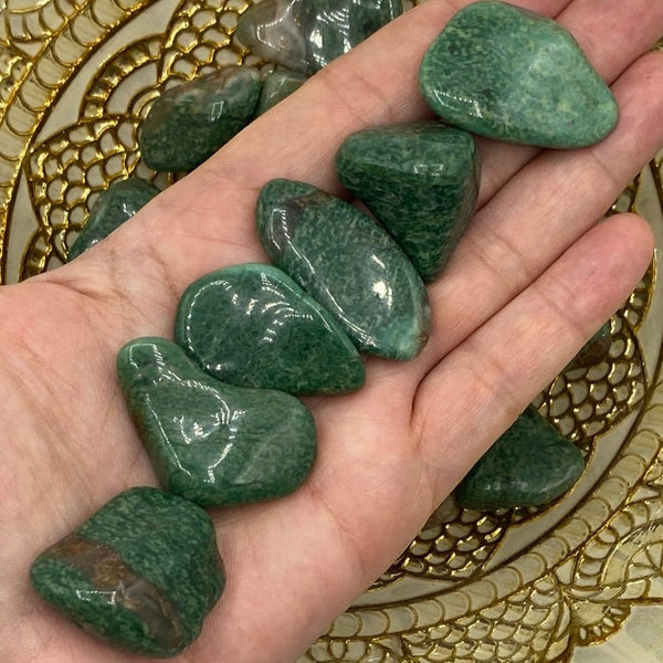 Green Quartz Tumblestones (South Africa) - Vitality & Healing BD Crystals