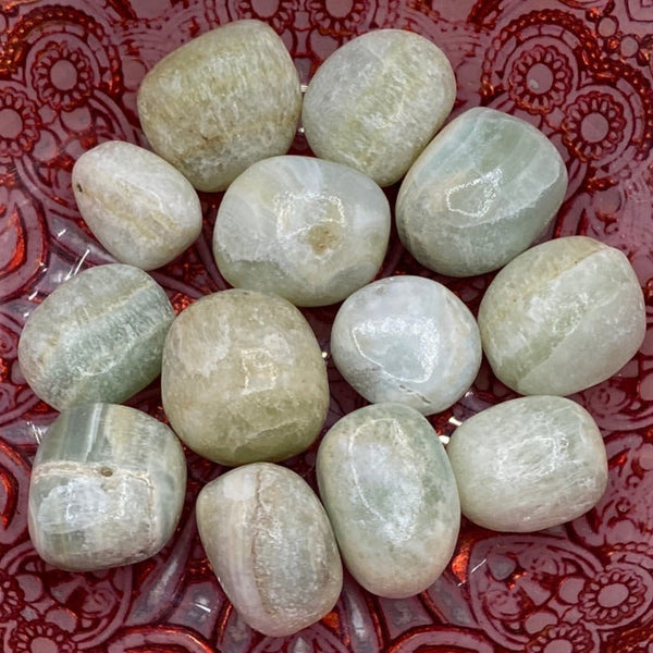 Himalayan Pistachio Calcite Tumblestones BD Crystals