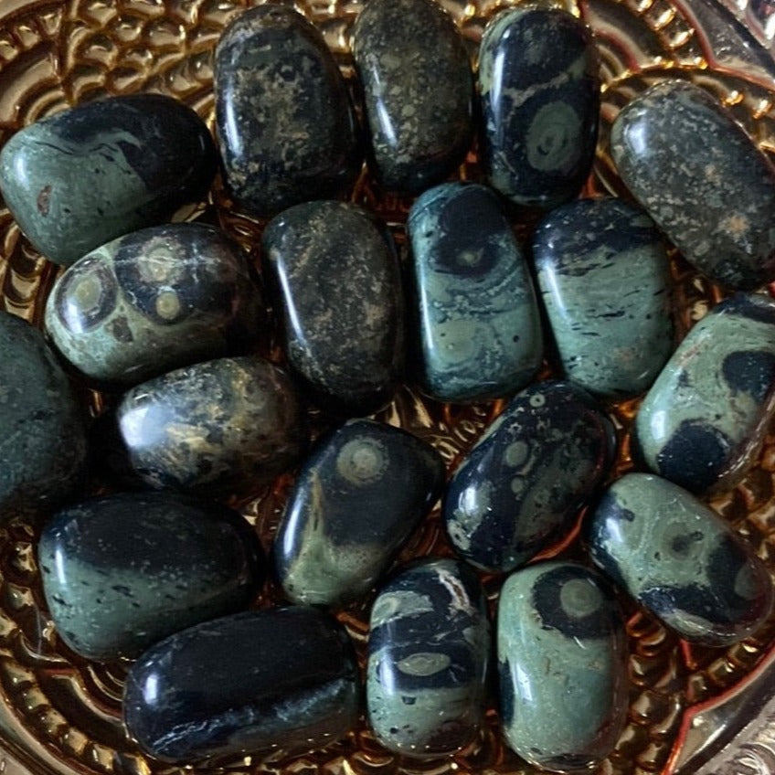 Kambaba Jasper (Crocodile) Tumblestones - Calm & Harmony