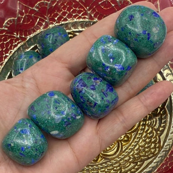 Lapis Lazuli & Malachite Tumblestones BD Crystals