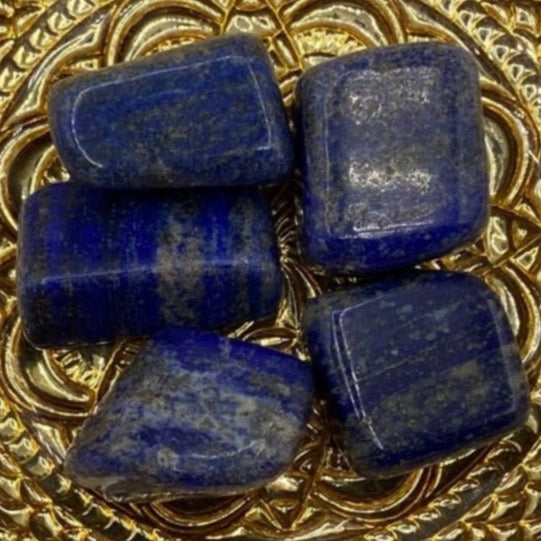 Lapis Lazuli Tumblestones - Spiritual Elevation & Wisdom BD Crystals