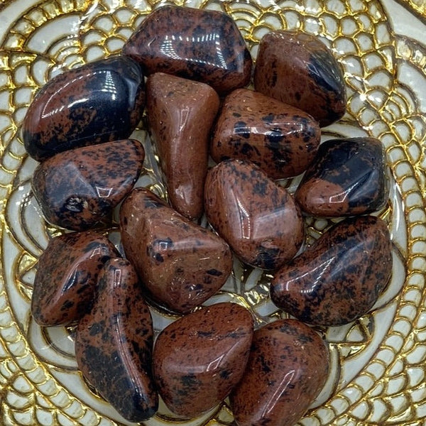 Mahogany Obsidian Tumblestones  BD Crystals