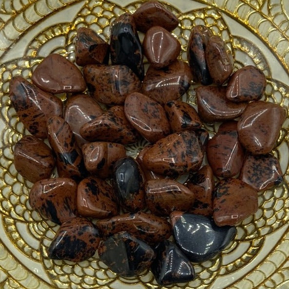 Mahogany Obsidian Tumblestones  BD Crystals