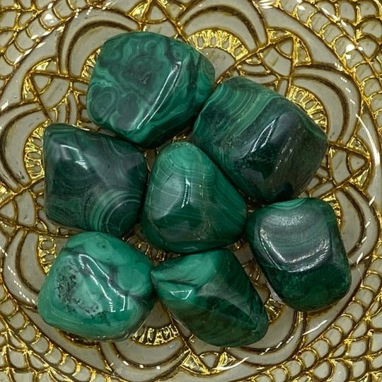 Malachite Tumblestones - Balance & Vitality BD Crystals