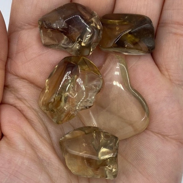 Natural Citrine Tumblestones - Accomplishments & Prosperity BD Crystals