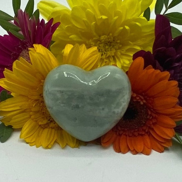 New Jade (Serpentine) Heart - Balance & Vitality BD Crystals