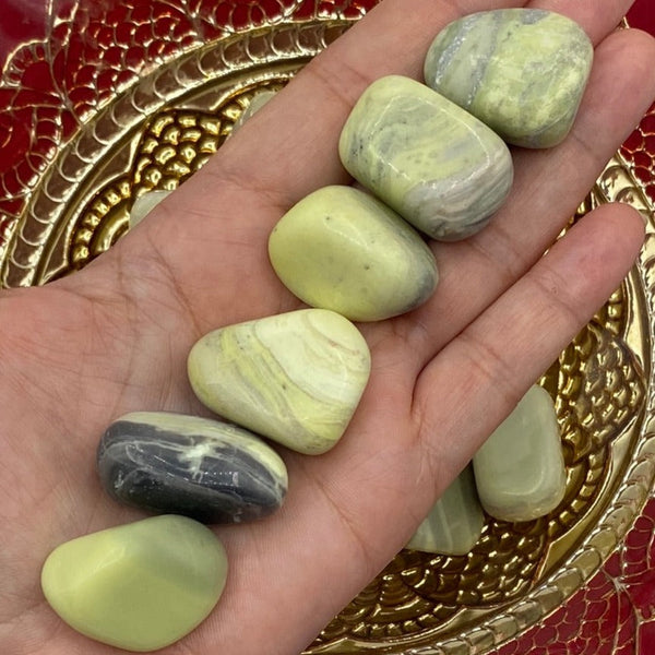 New Jade (Serpentine) Tumblestones - Balance & Vitality BD Crystals