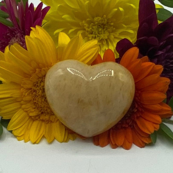 Peach Aventurine Heart BD Crystals