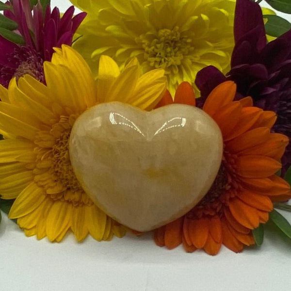 Peach Aventurine Heart BD Crystals