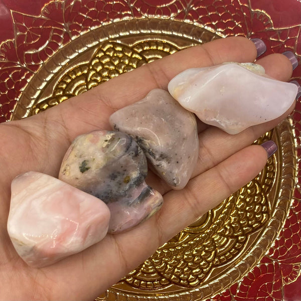 Pink Opal Tumblestones BD Crystals