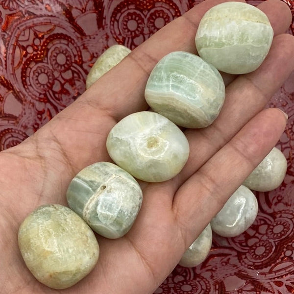 Pistachio Himalayan Calcite Tumblestones BD Crystals