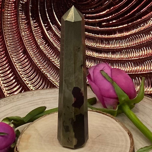 Pyrite Polished Point - Success & Prosperity BD Crystals