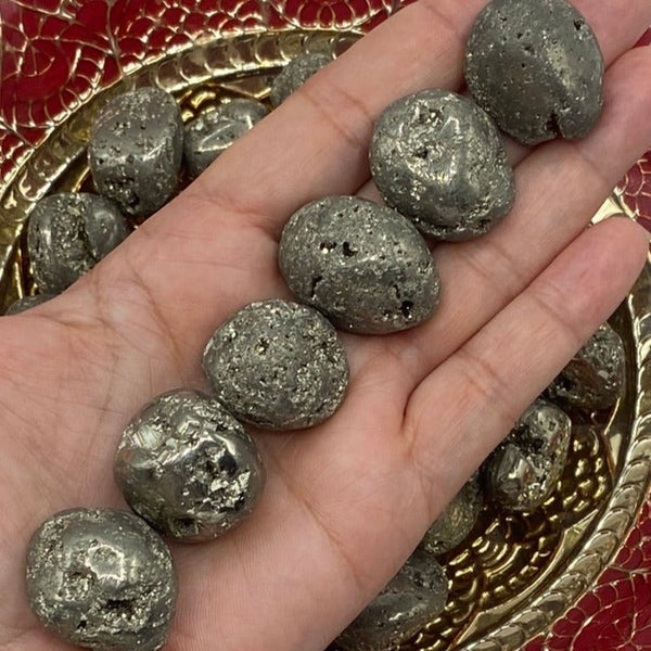 Pyrite Tumblestones - Success & Prosperity BD Crystals