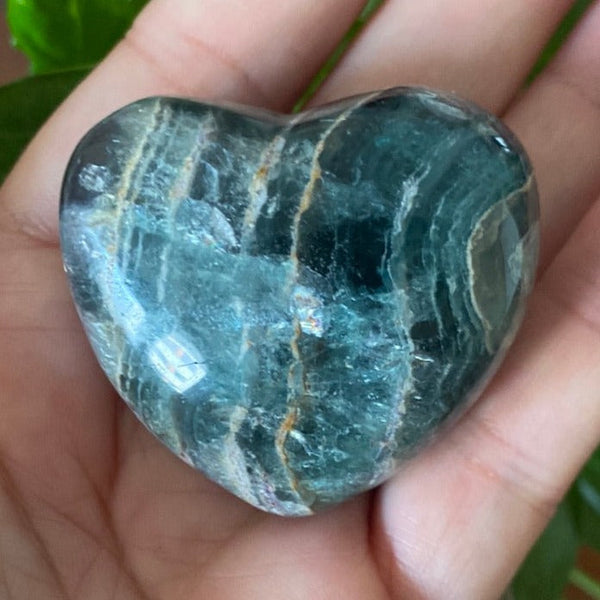 Rainbow Fluorite Heart - Personal Magnetism & Psychic Protection BD Crystals