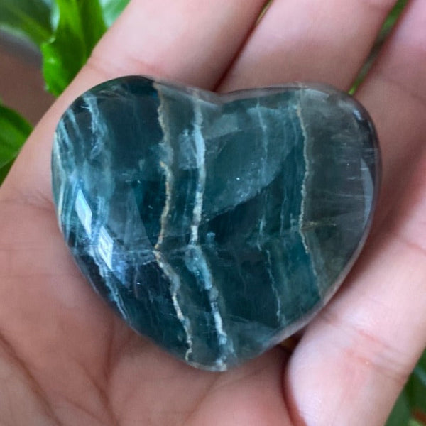 Rainbow Fluorite Heart - Personal Magnetism & Psychic Protection BD Crystals