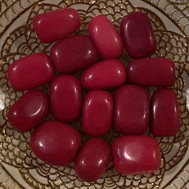 Red Jade Tumblestones BD Crystals