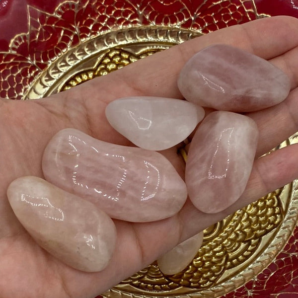 Rose Quartz Tumblestones - Unconditional Love BD Crystals