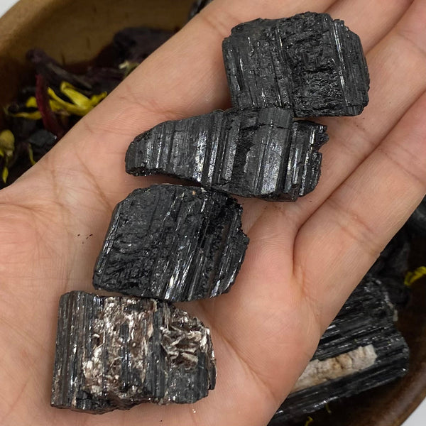 Rough Black Tourmaline - Energetic Protection BD Crystals