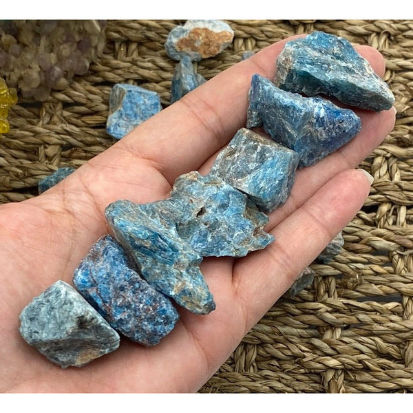 Rough Blue Apatite - Intuition & Enlightenment BD Crystals