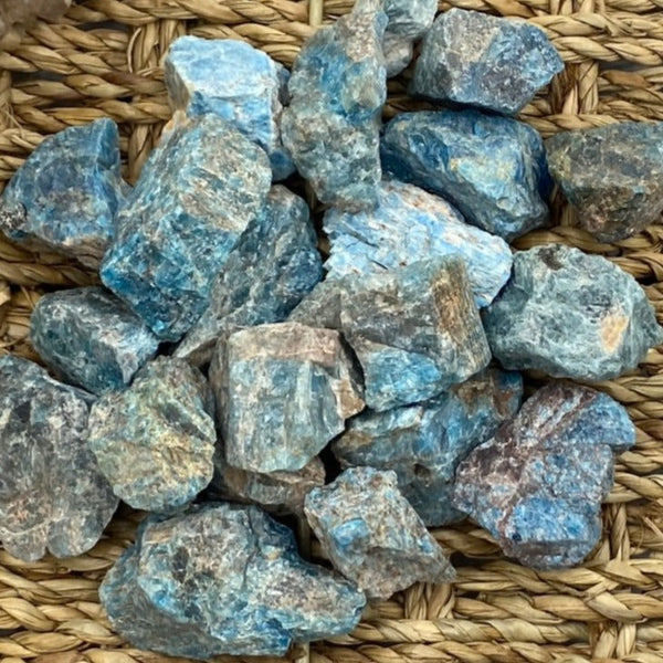 Rough Blue Apatite - Intuition & Enlightenment BD Crystals