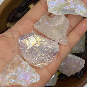 Rough Opal Aura Quartz BD Crystals