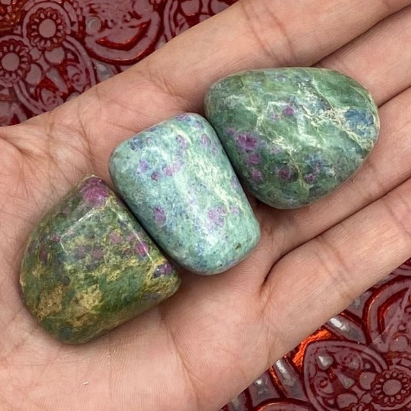 Ruby in Fuchsite Tumblestones BD Crystals