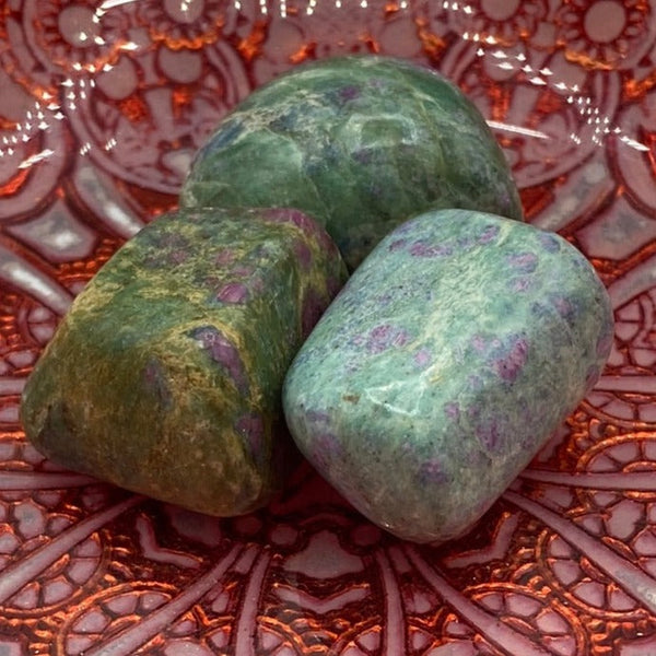 Ruby in Fuchsite Tumblestones BD Crystals