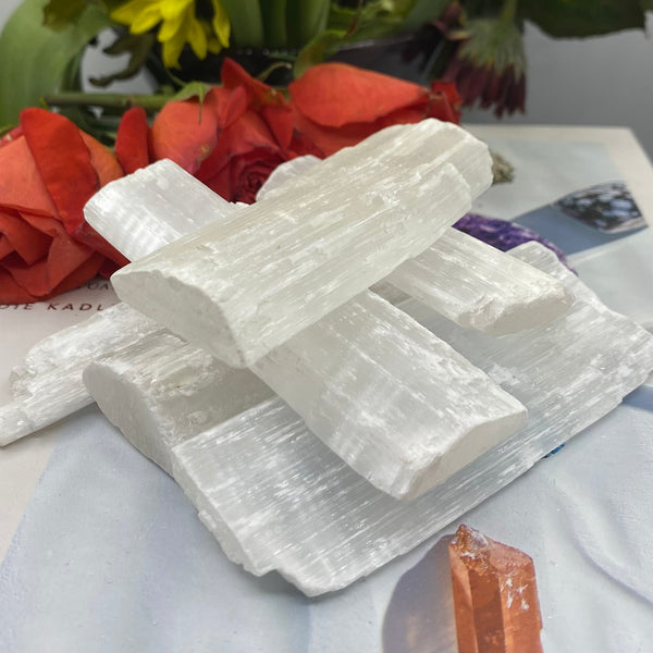 Selenite Ruler - Cleansing & Purification BD Crystals