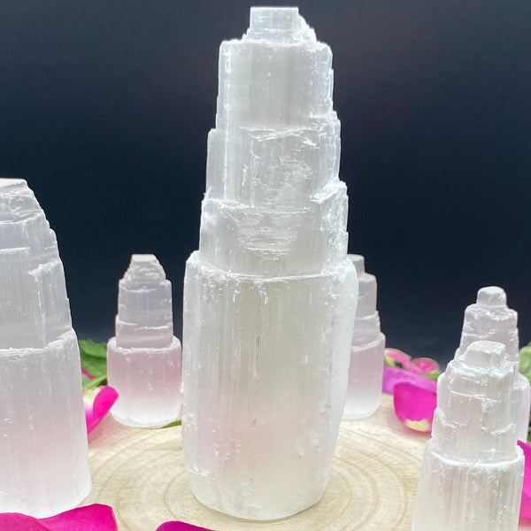 Selenite Skyscraper - Cleansing & Purification BD Crystals