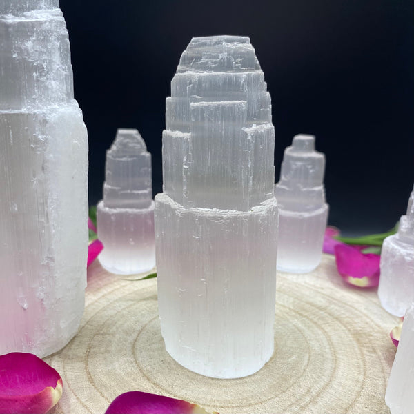 Selenite Skyscraper - Cleansing & Purification BD Crystals