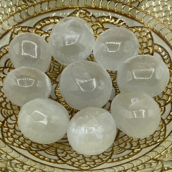 Selenite Tumblestones - Cleansing & Purification BD Crystals