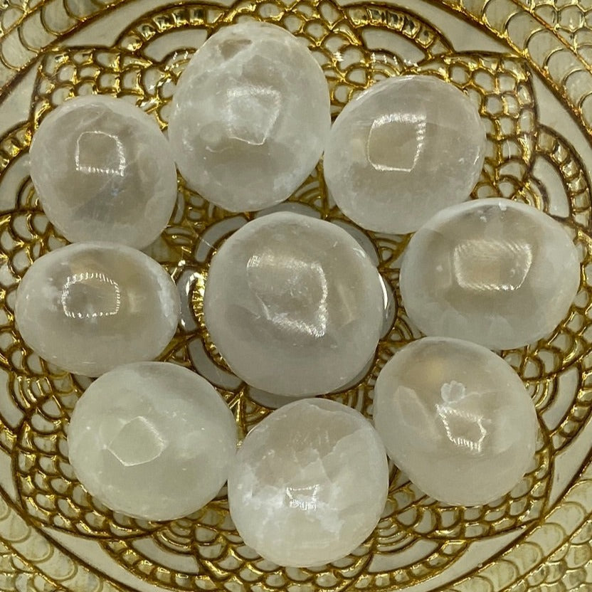 Selenite Tumblestones - Cleansing & Purification BD Crystals