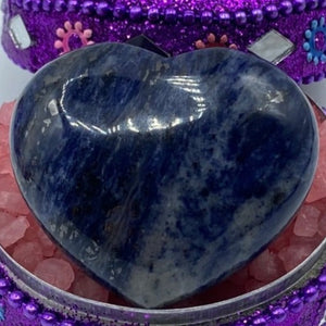 Sodalite Heart - Wisdom & Guidance BD Crystals