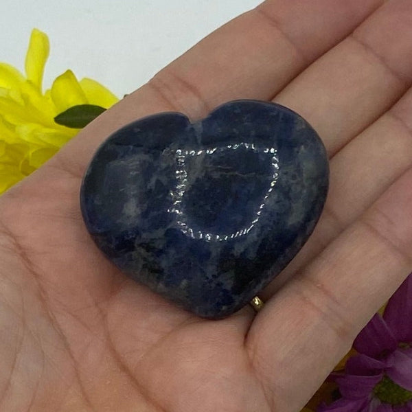 Sodalite Heart - Wisdom & Guidance BD Crystals