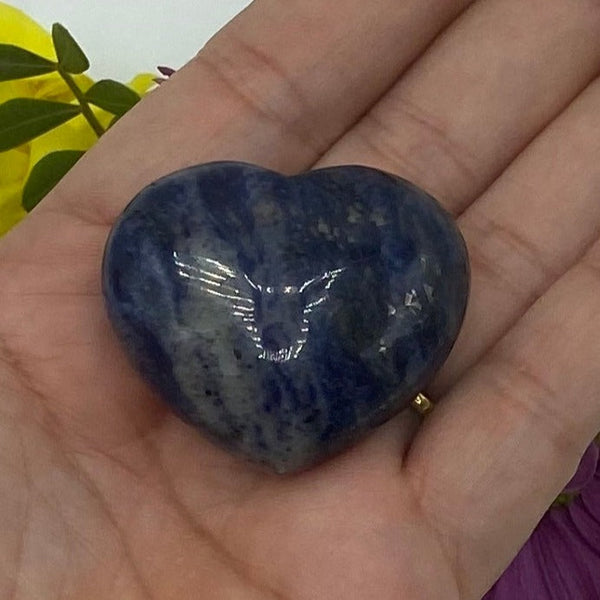 Sodalite Heart - Wisdom & Guidance BD Crystals