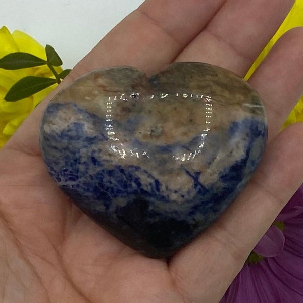 Sodalite Heart - Wisdom & Guidance BD Crystals