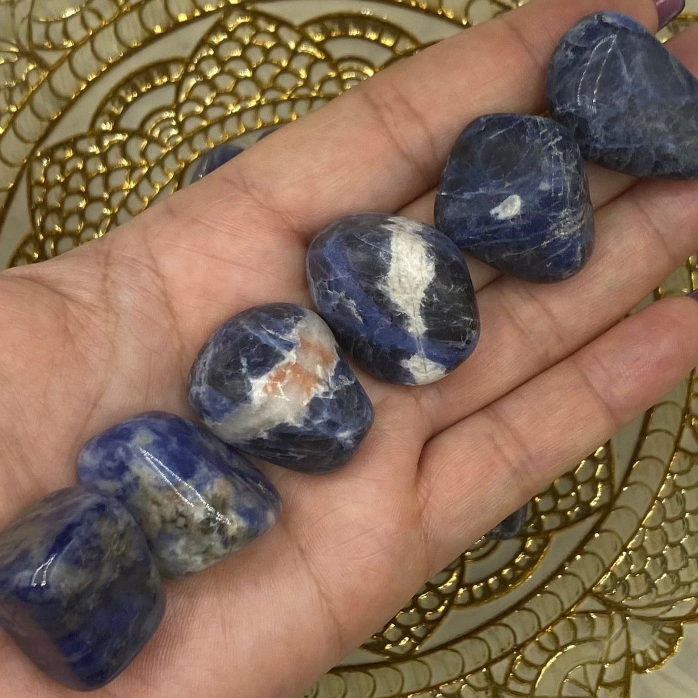 Sodalite Tumblestones - Wisdom & Guidance BD Crystals