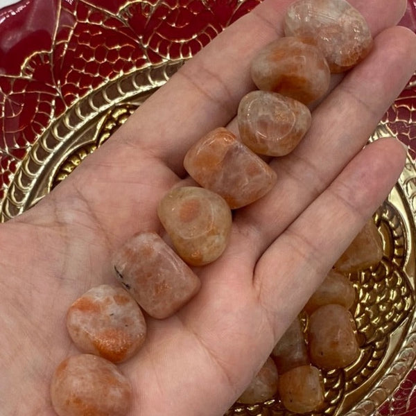 Sunstone Tumblestones- Personal Magnetism & Success BD Crystals