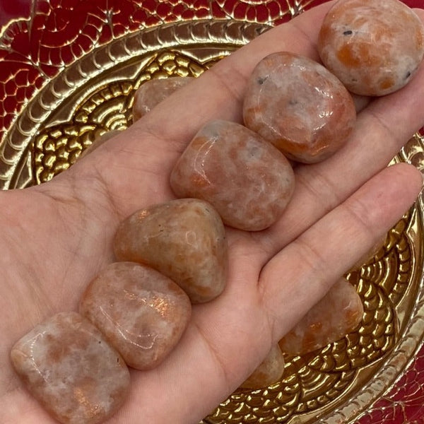 Sunstone Tumblestones- Personal Magnetism & Success BD Crystals