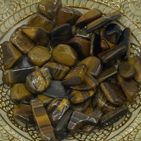 Tiger Eye Tumblestones - Courage & Protection BD Crystals