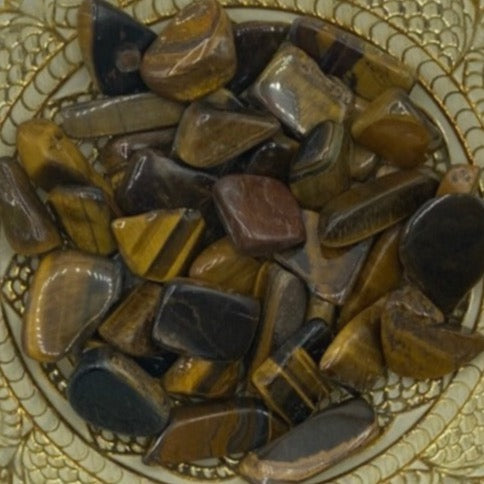 Tiger Eye Tumblestones - Courage & Protection BD Crystals