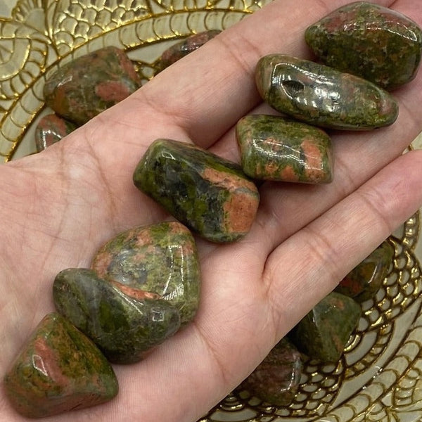 Unakite Tumblestones - Vision & Spiritual Transformation BD Crystals