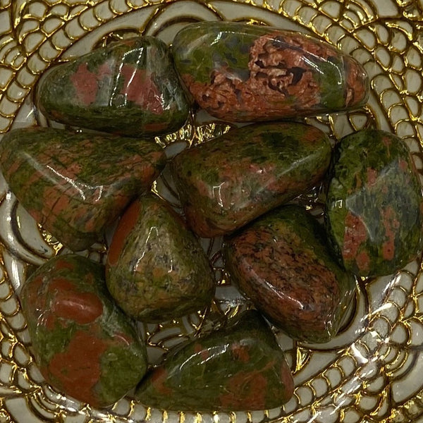 Unakite Tumblestones - Vision & Spiritual Transformation BD Crystals