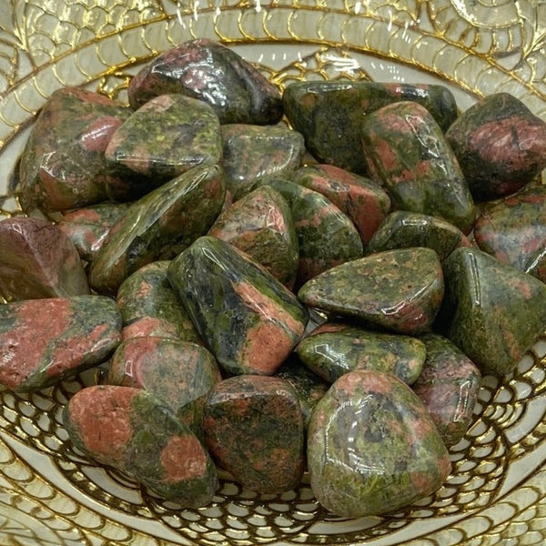 Unakite Tumblestones - Vision & Spiritual Transformation BD Crystals