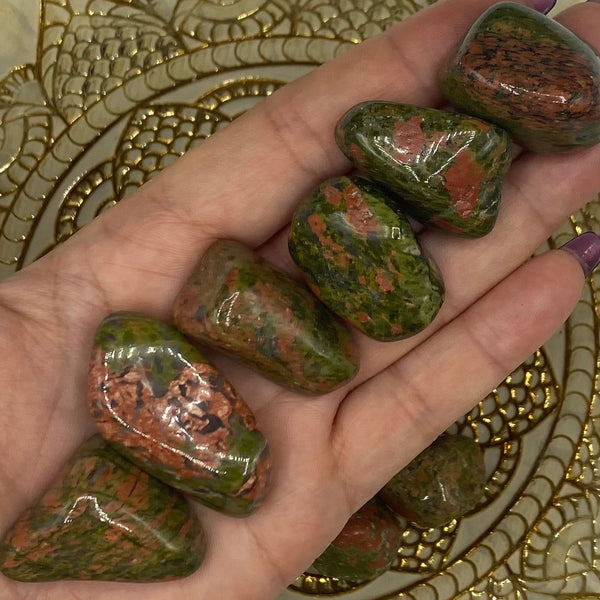 Unakite Tumblestones - Vision & Spiritual Transformation BD Crystals