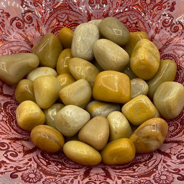 Yellow Aventurine Tumblestones BD Crystals