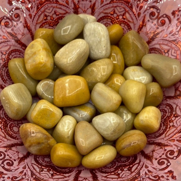 Yellow Aventurine Tumblestones BD Crystals