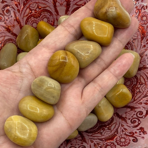 Yellow Aventurine Tumblestones BD Crystals