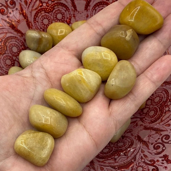 Yellow Aventurine Tumblestones BD Crystals