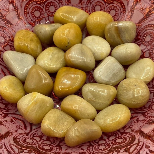 Yellow Aventurine Tumblestones BD Crystals